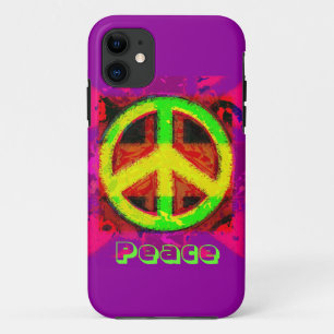 60's Peace Sign Retro Art iPhone Fall Case-Mate iPhone Hülle