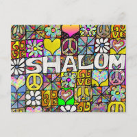 60s Psychedelic Shalom LOVE