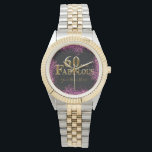60th Birthday Armbanduhr<br><div class="desc">Fantastische Happy Birthday Produkte!</div>