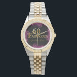 60th Birthday Armbanduhr<br><div class="desc">Fantastische Happy Birthday Produkte!</div>
