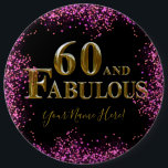 60th Birthday Button<br><div class="desc">Fantastische Happy Birthday Produkte!</div>