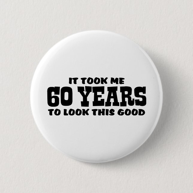 60th Birthday Button (Vorderseite)