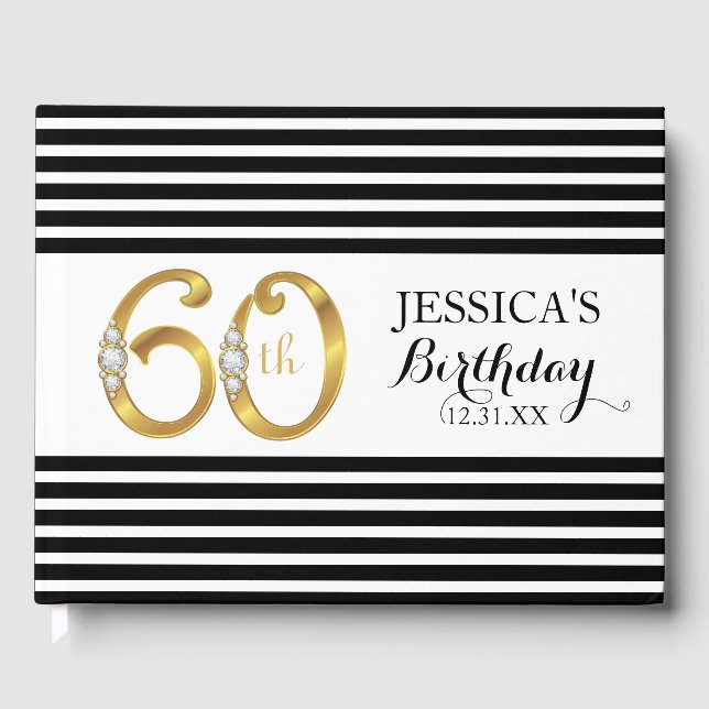 60th Birthday Gästebuch (Vorderseite)