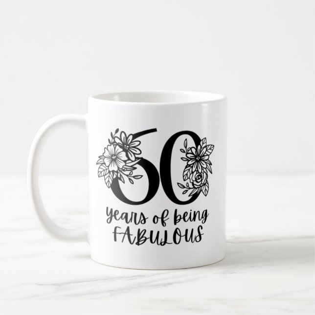 60th Birthday Kaffeetasse (Links)