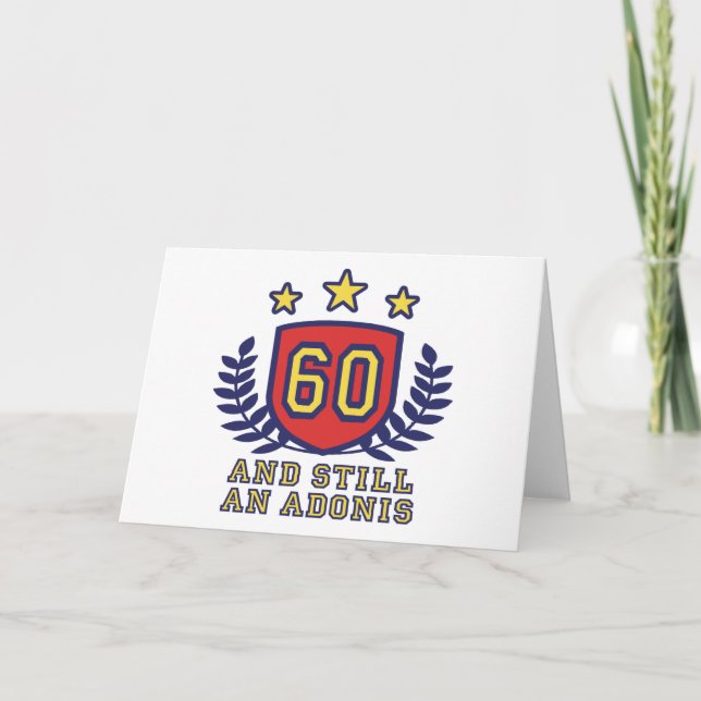 60th Birthday Karte (Vorderseite)