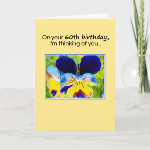 60th Birthday Karte