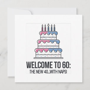 60th Birthday Karte