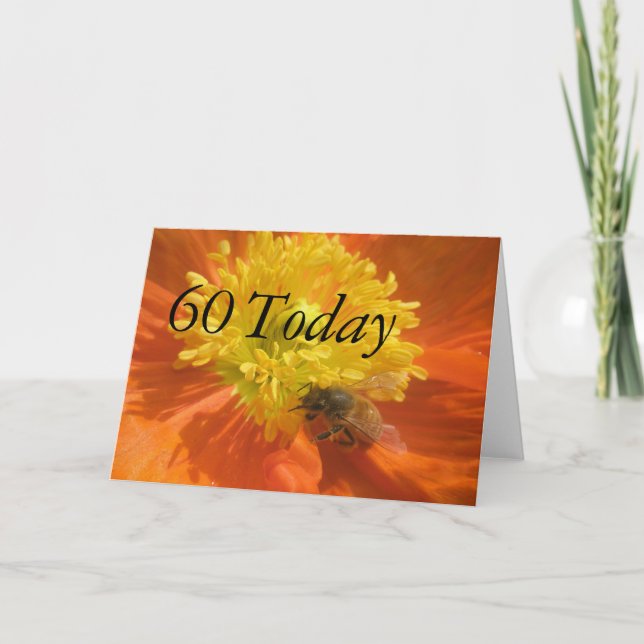60th Birthday Karte (Vorderseite)