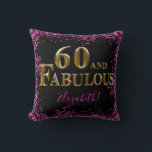 60th Birthday Kissen<br><div class="desc">Fantastische Happy Birthday Produkte!</div>