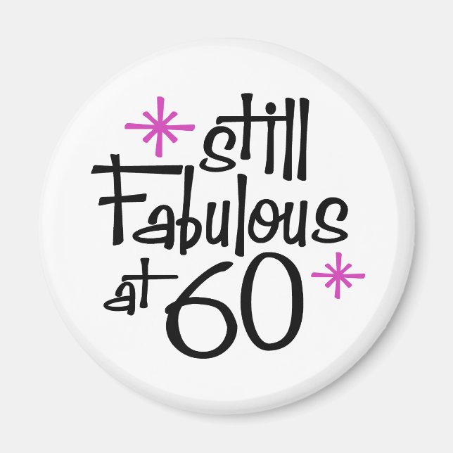 60th Birthday Magnet (Vorne)