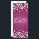 60th Birthday Party Winter Sparkle Berry Einladung<br><div class="desc">Elegant 60th Birthday Party Einladung Design with sophisticated Winter Sparkle Berry Pink Motiv,  custom name and date and additional text Impress your family and friends with this stylish and modern design. Fully customizable! Easy to use and easy to personalize.</div>