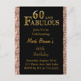 60th Birthday Postkarte