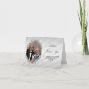 60th Wedding Anniversary Foto von Thank You Note C Dankeskarte