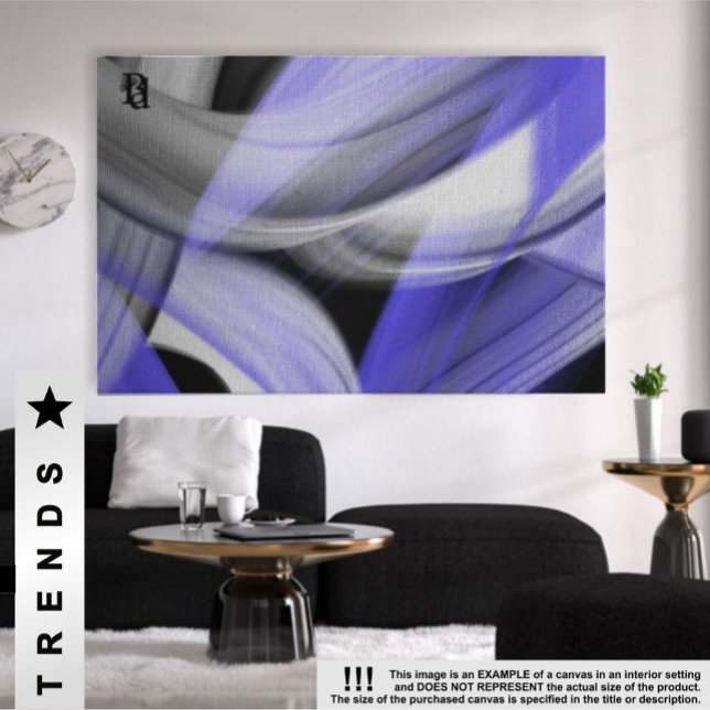 60x40" Lavendel Moon Trend Abstrakt Art Violet Leinwanddruck (Von Creator hochgeladen)