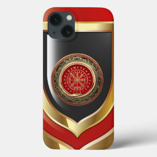 [610] Vegvisir - Viking Gold Magic Runic Compass Case-Mate iPhone Hülle