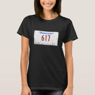617 Vorwahl Boston Cambridge Massachusetts Lizen T-Shirt