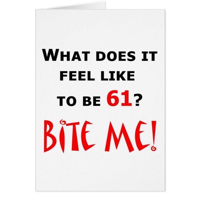 61 beißen Sie mich! (Vorne)