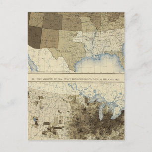 61 Bewertung, reales Anwesen, Privateigentum 1890 Postkarte