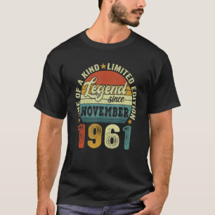 61. Geburtstag 61 Jahre Junge Legende seit Novembe T-Shirt