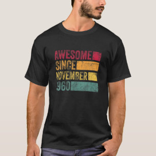 61. Geburtstag 61 Jahre Vintag im November 1960 T-Shirt