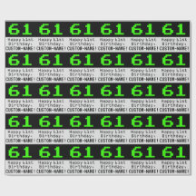 61. Geburtstag - Nerdy / Geeky Style "61" und Name
