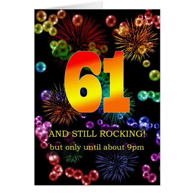 61. Geburtstag noch rocken (Vorne)