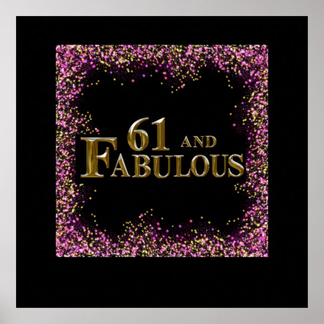 61. Geburtstag Poster (Vorne)