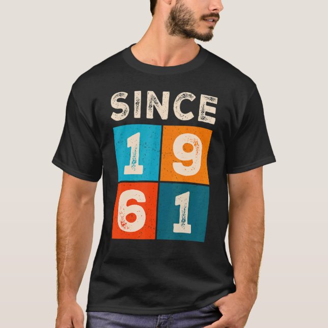 61. Geburtstag seit 1961 T-Shirt (Vorderseite)