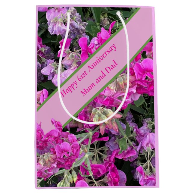 61. Hochzeit Mittlere Geschenktüte (Vorderseite)