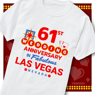61. Hochzeitstag Fabelhaftes Las Vegas Paar T-Shirt