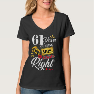 61 Jahre als Frau immer Richtige Funny Paare Ann T-Shirt