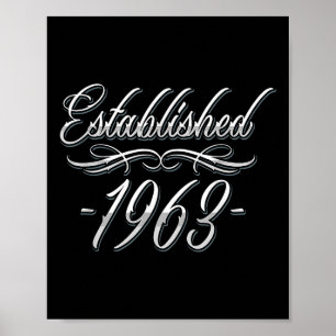 61 Jahre alt Tattoo Lover Geburtsjahr 1963 61. Geb Poster