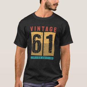 61 Jahre alt Vintag 1961 61. Geburtstagsdekoration T-Shirt