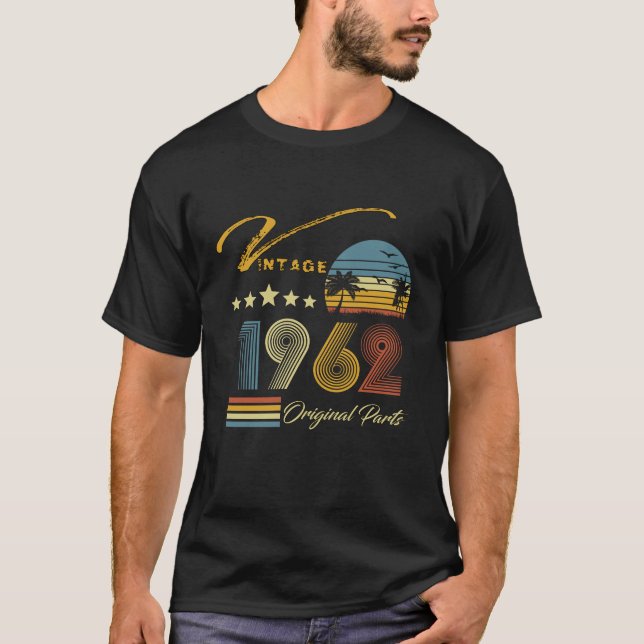 61 Jahre Vintag 1962 T-Shirt (Vorderseite)