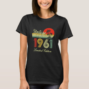 61-jährige Geschenke Vintag 1961 limitierte Auflag T-Shirt