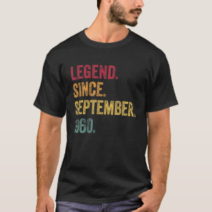 61St Birthday Geschenklegende seit September 1960  T-Shirt