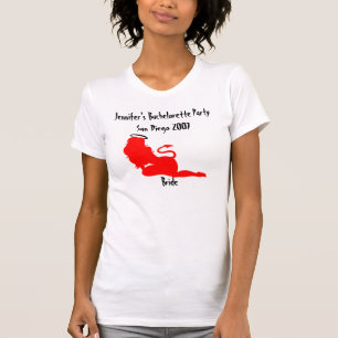 62379, Devil/Angel Naughty/Nice-Junggeselinnen-Abs T-Shirt