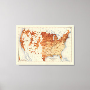 62 Anteil im Ausland geboren Leinwanddruck