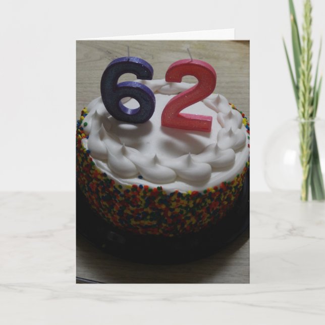 62. Geburtstag Karte (Vorderseite)