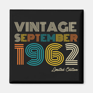 62. Geburtstag Vintag September 1962 Limited Edtn. Magnet
