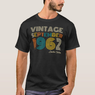 62. Geburtstag Vintag September 1962 Limited Edtn. T-Shirt