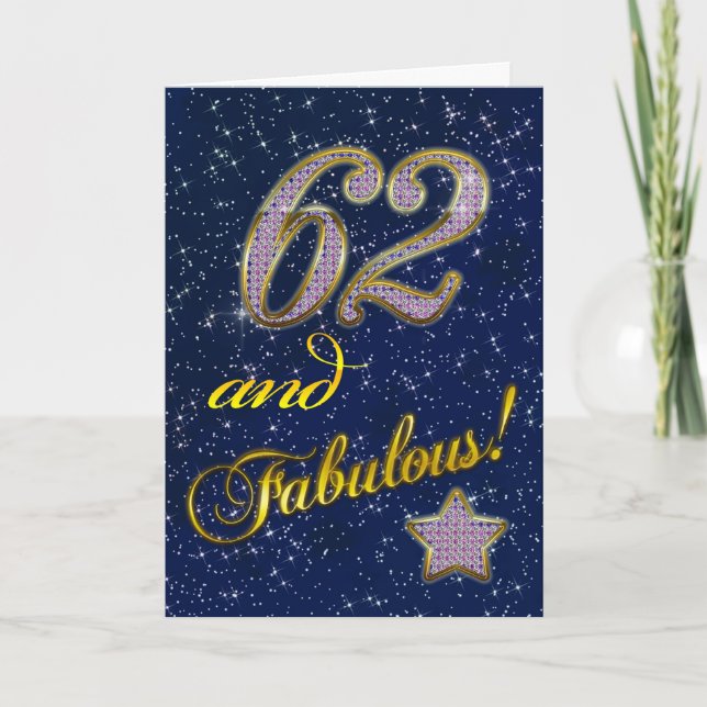 62. Geburtstagsfeier Einladung (Vorderseite)