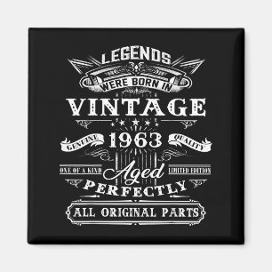 62. Geburtstagsgeschenk für Vintage-Legende, gebor Magnet