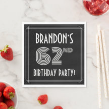 62. Geburtstagsparty: Art-Déco-Stil + Individuelle