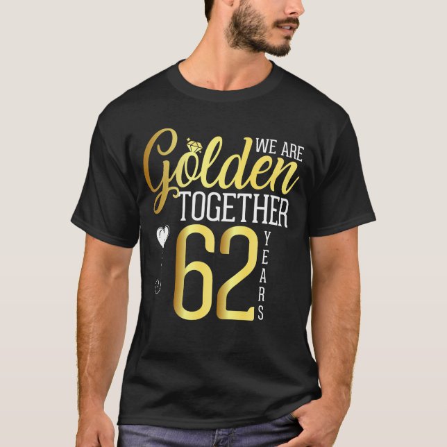 62. Hochzeit Jubiläum Geschenk für 62 Jahre Romant T-Shirt (Vorderseite)