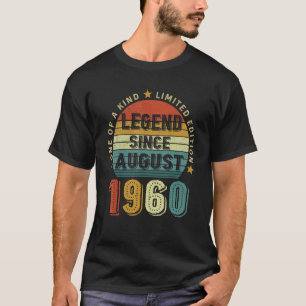 62 Jahre alt 62. Geburtstag seit August 19 T-Shirt