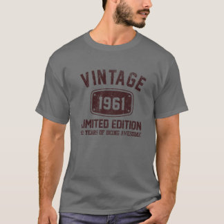 62 Jahre altes T-Shirt Vintag 1961 Limited Edition