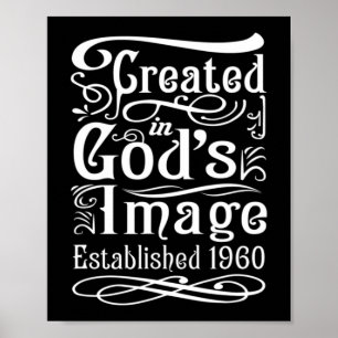 62 Jahre Christlich: Jesus und Gott 1960, 62. Bir Poster