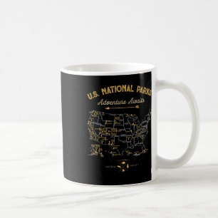 62 Nationalparks Kartengeschenke uns Park Vintage Kaffeetasse