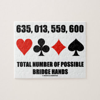 635.013.559.600 Gesamtzahl der möglichen Brückenan Puzzle